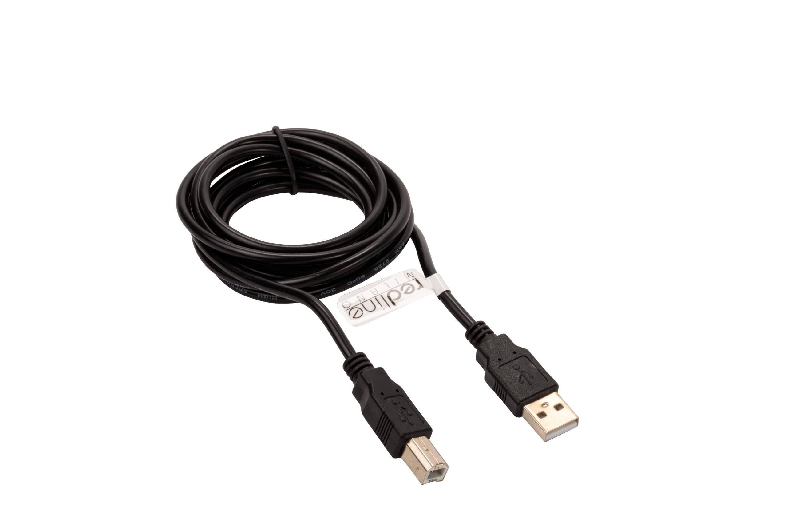 RLINE USB 2.0 Type A to USB Type B Cable 3m for Printer, Camera, Hard Disk