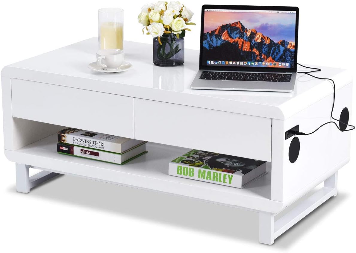 coffee table with lights