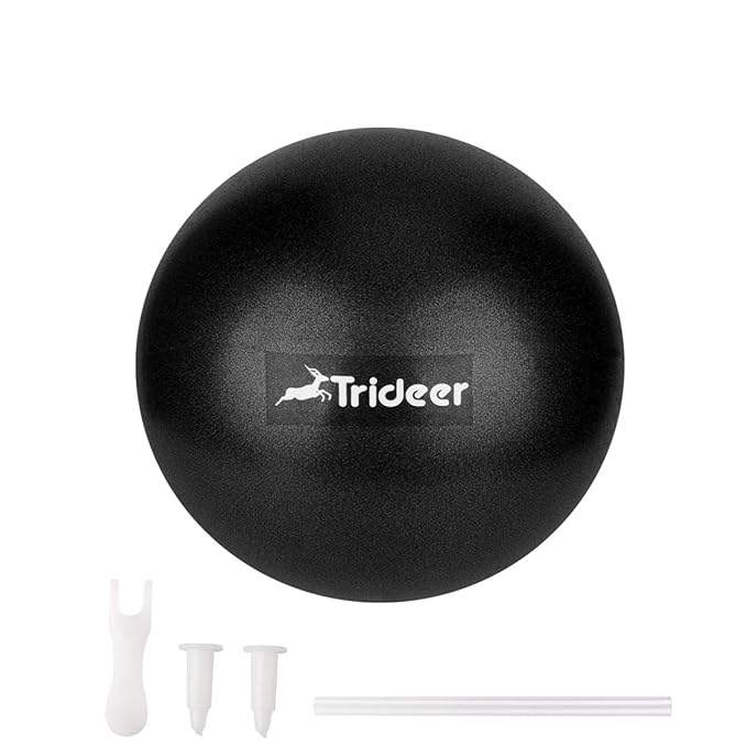 Trideer Pilates Ball, Barre Ball, Mini Exercise Ball, 9 Inch Small