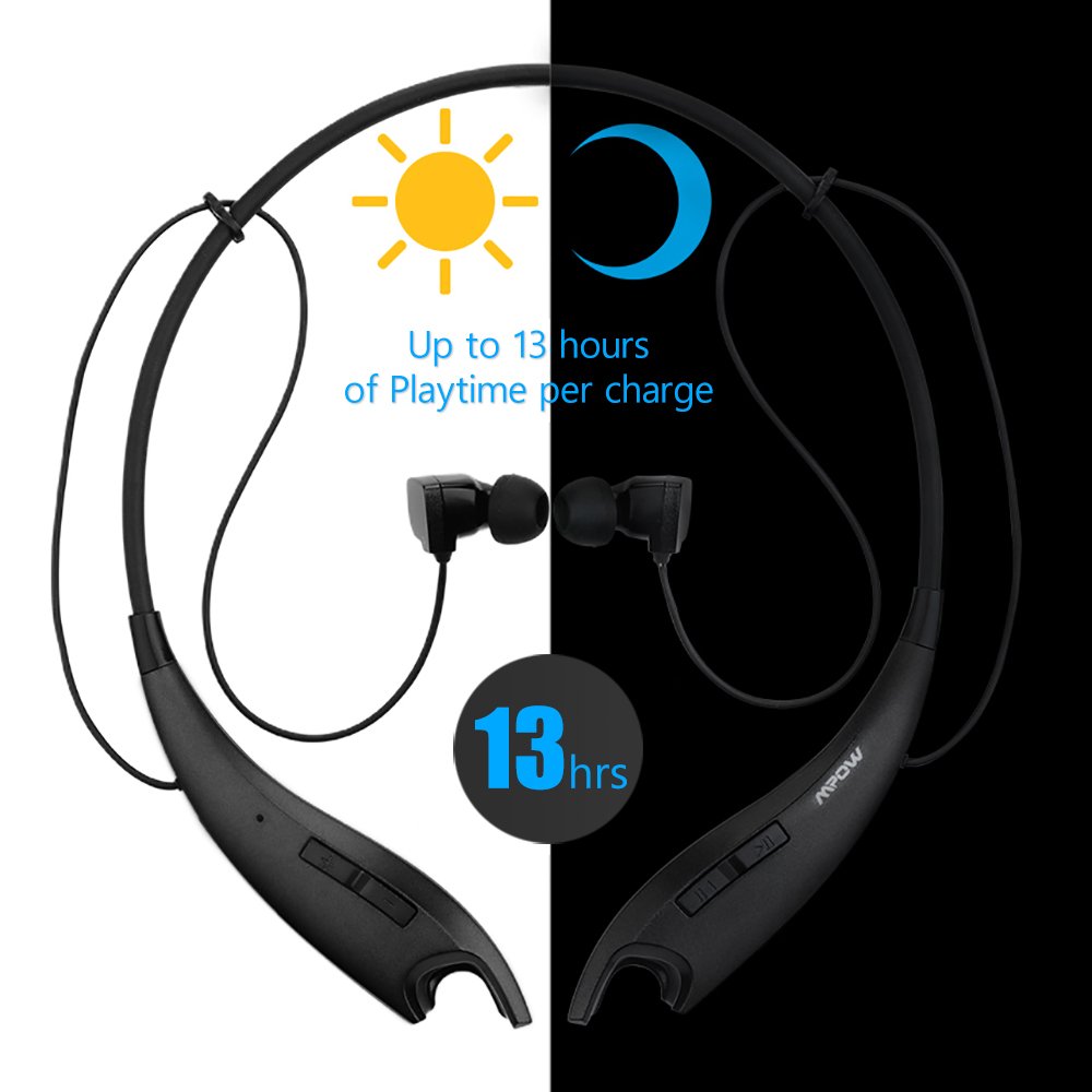 Mpow Jaws [Gen2] Bluetooth Headphones Call Vibrate Alert Wireless