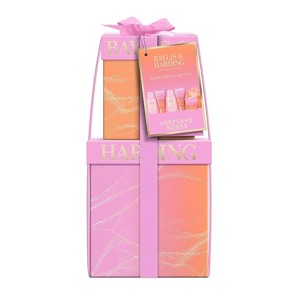 BAYLIS & HARDING JOJOBA, VANILLA & ALMOND OIL LUXURY PAMPER PRESENT GIFT SET FOR WOMEN – VEGAN FRIENDLY
