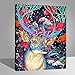 TONZOM Wooden Framed Paint by Number Kits DIY Canvas Oil Painting for Kids, Students, Adults Beginner – Colorful Sika Deer 16x20 inch with Brushes and Acrylic Pigment