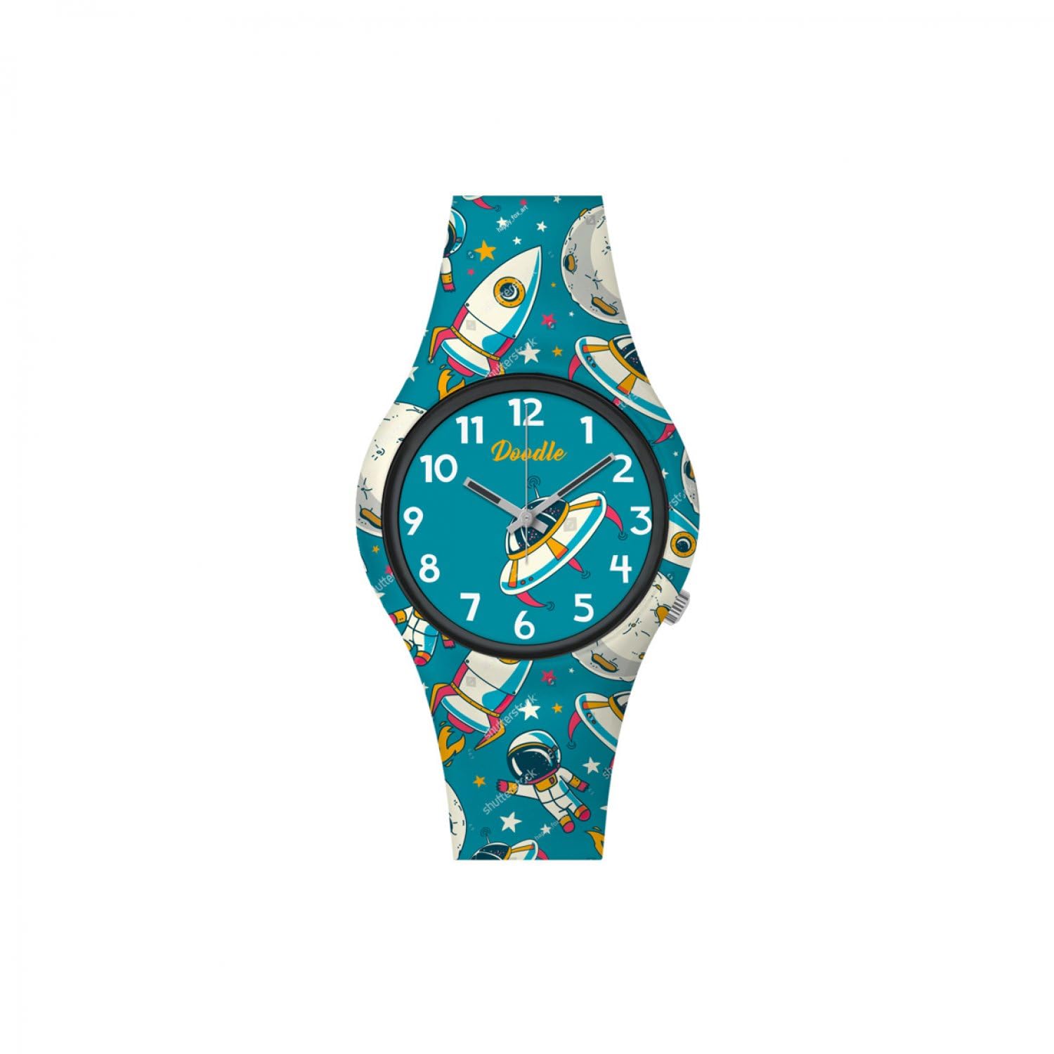 Reloj Doodle Space Mood DO32002 niño Azul y Blanco