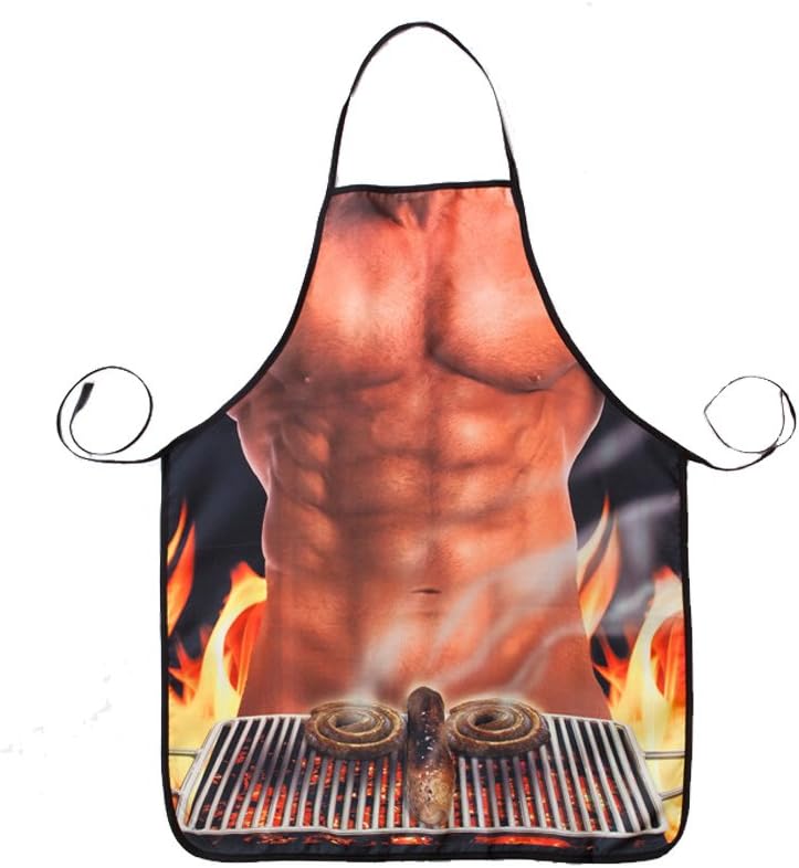 Kitchen, Dining & Bar APRONFUNNYSEXY SHIRTLESS STRONG MUSCLE BARBECUE