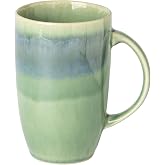 TaoTaojarvie 22oz Oversized Heavyweight Ceramic Coffee Mug, Large (Green) | 22oz Extra Large, Oversized Heavyweight Ceramic, Reactive Glaze, Microwave &amp; Dishwasher Safe, Prop 65 Compliant, Gift Box