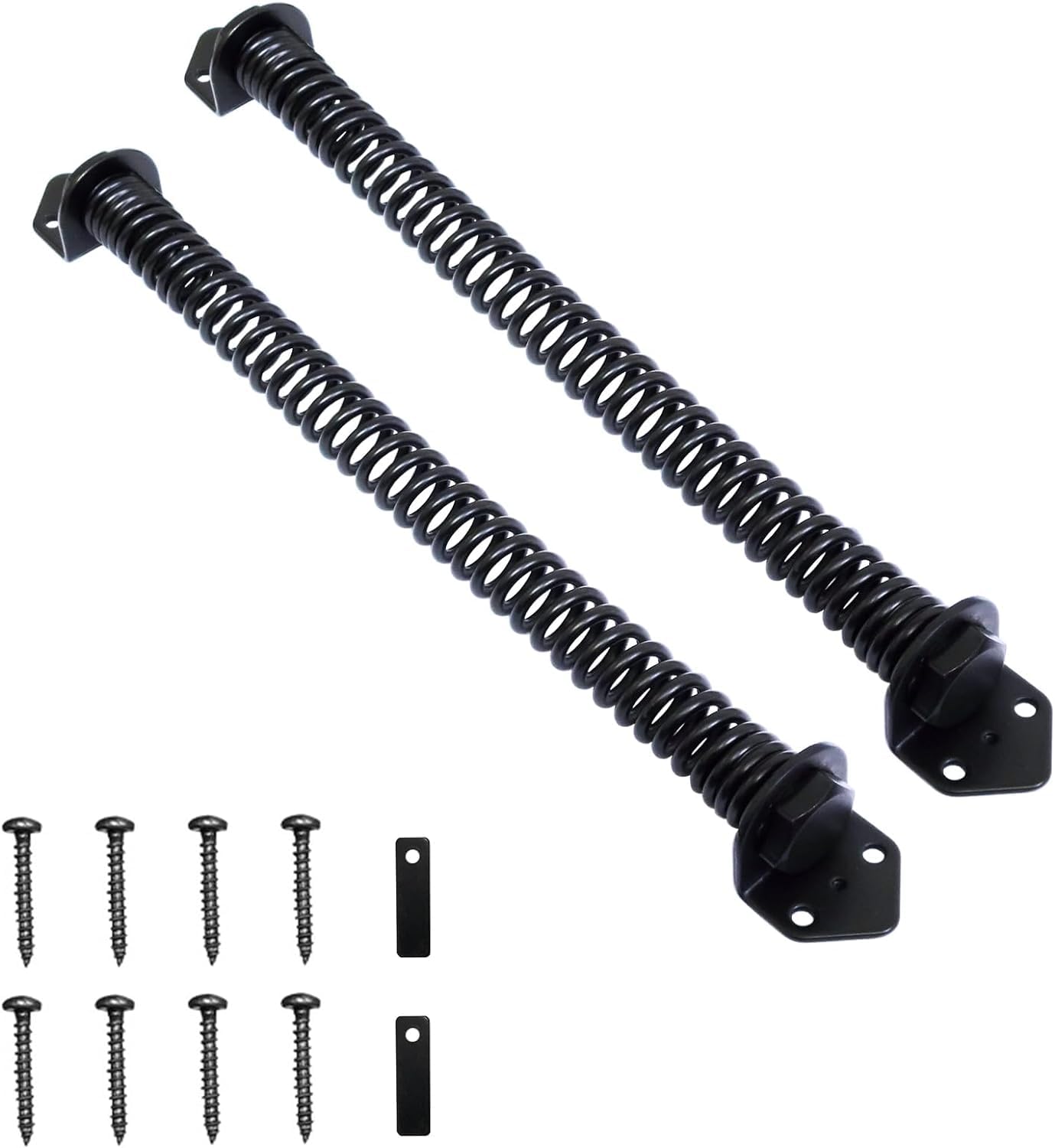 2X Heavy Duty Gate Door Self Closing Spring Automatic Gate Closure Door Closer for Wooden Garden Vinyl Fence (28cm)