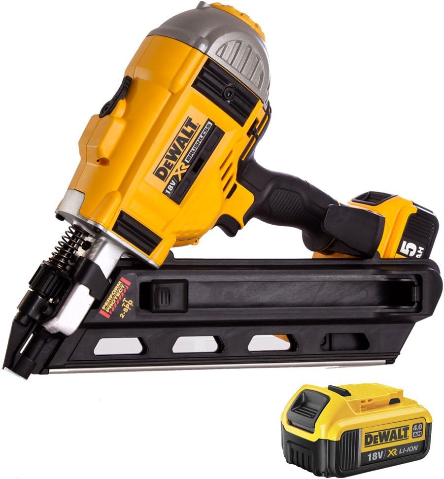 DeWalt DCN692 18V XR Brushless Gasless Framing Nailer With 4.0Ah DCB182