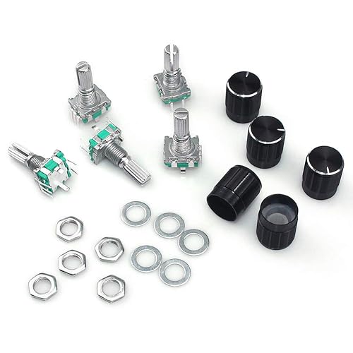 5pcs 360 Degree Rotary Encoder EC12 RE12 Audio Encoder Coding 3 Pin 24 Position Without Push Button Switch Handle Length 15mm 32987742499