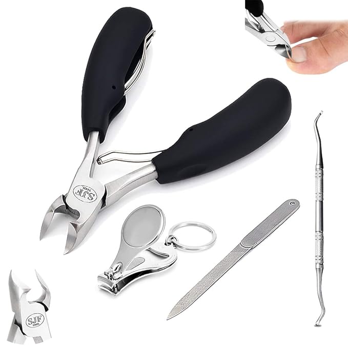 SANJINFON 4 in 1 Podiatrist Heavy Duty Toenail Clippers