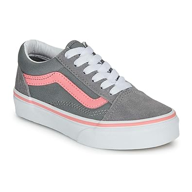 vans gris con rosa