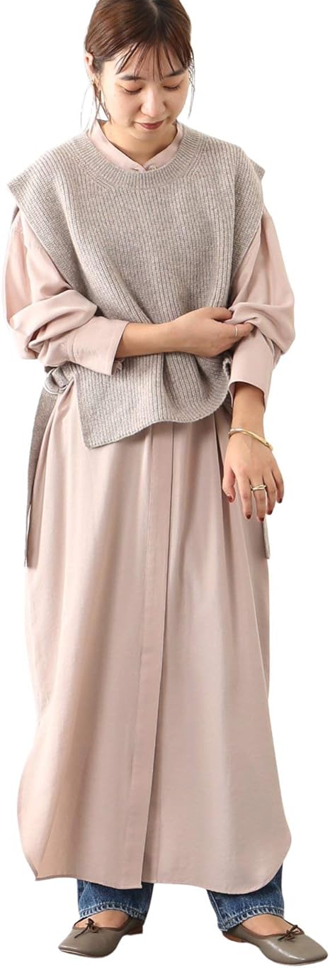 Amazon ジャーナルスタンダード ドレーピーローンワンピース フリー ピンク ワンピース チュニック 通販