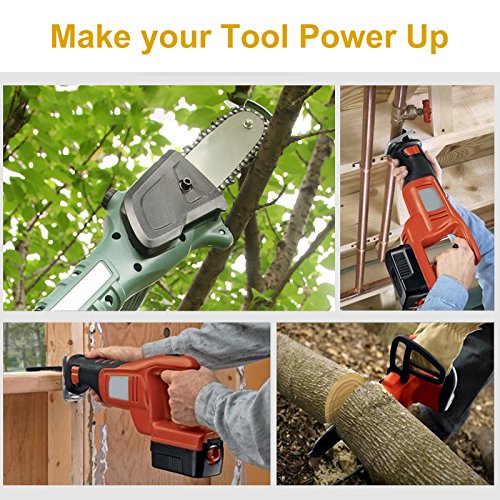 FLAGPOWER 18V 3.0Ah Replace Battery for Black and Decker HPB18 HPB18-OPE 244760-00 FS18FL FSB18 Firestorm Power Tool(2Packs) - Thumbnail 6