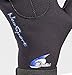 Neo-Sport mens 3MM & 5MM Premium Neoprene Five Finger Wetsuit Gloves with Gator Elastic Wrist Band. Use for All Watersports, Diving, Boating, Cleaning gutters, Pond and Aquarium Maintenance, Black, Large