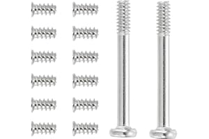 PATIKIL 60Pcs Computer Case Fan Screws Kit, #6-32 x 30mm & M5 x 10mm Long Short PC Cooling Fan Mount Screws for DIY Repair Mo