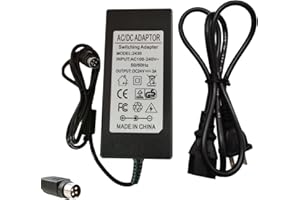 YOUHELLOME 4-Pin 24V 3A AC/DC Adapter Compatible with Canon PA-14U PA-14E MG1-4558 5039 4892 imageFORMULA 300P DR-2020U DR-1210C DR-M260 DR-M160 DR-M140 ScanFront 330 400 CanoScan 9950F Scanner 2A Power