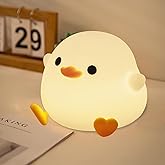 DREAMING MY DREAM Cute Duck Lamp,Do Do Duck Night Light,Silicone Squishy Nursery Bedside Lamp,USB Rechargeable Touch Table Lampfor Bedrooms, Living Room Decor Gift Toy