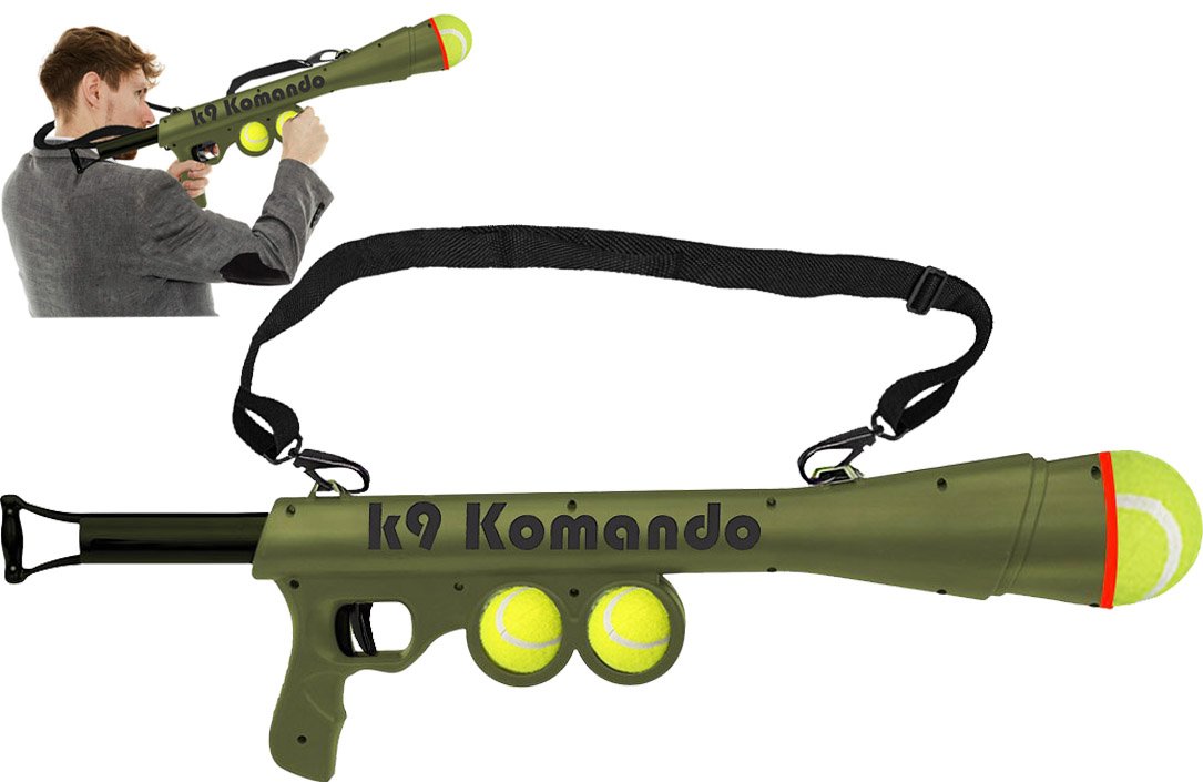 LavoHome Semi Automatic Blast Komando K9 Tennis Ball Launcher Gun with