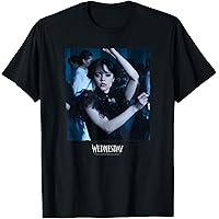 Wednesday T-Shirt Mädchen - Nevermore Academy Oversize Shirt 100% Baumwolle