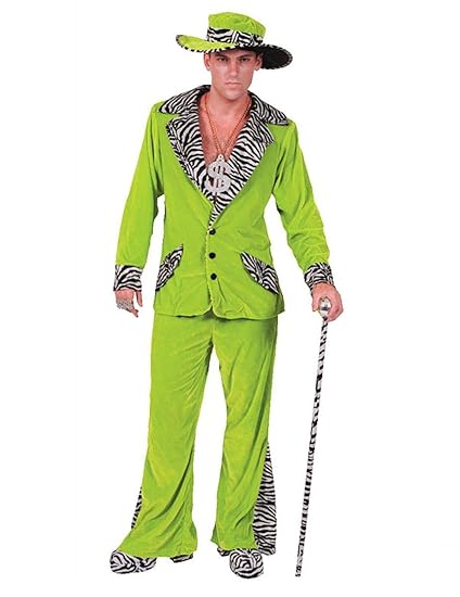ORION COSTUMES Green Pimp Costume & Hat