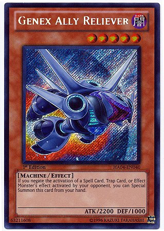 Yu-Gi-Oh! - Genex Ally Reliever (HA04-EN040) - Hidden Arsenal 4: Trishulas Triumph - 1st Edition - Secret Rare