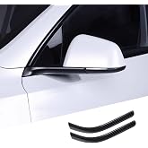 XTnueotr Side Mirror Trim Strip for Tesla Model 3-LT | fit for Tesla 3 Exterior Accessories (Glossy Carbon Fiber Pattern, Model 3)