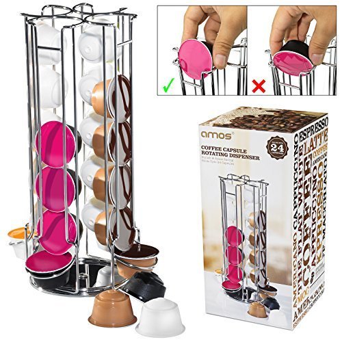 Buy AMOS Revolving Rotating 24 Dolce Gusto Coffee Pod Holder Storage