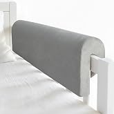 Smashier Toddlers' Bed Rail Bumpers Protector, Children's Bed Guardrail Padding, Soft Cushioned Barrier, Increased Height, Easy to Install, Washable Cover, Fits Floor, Bunk &amp; Loft, 2.3 Ft, Gray, 1Pack