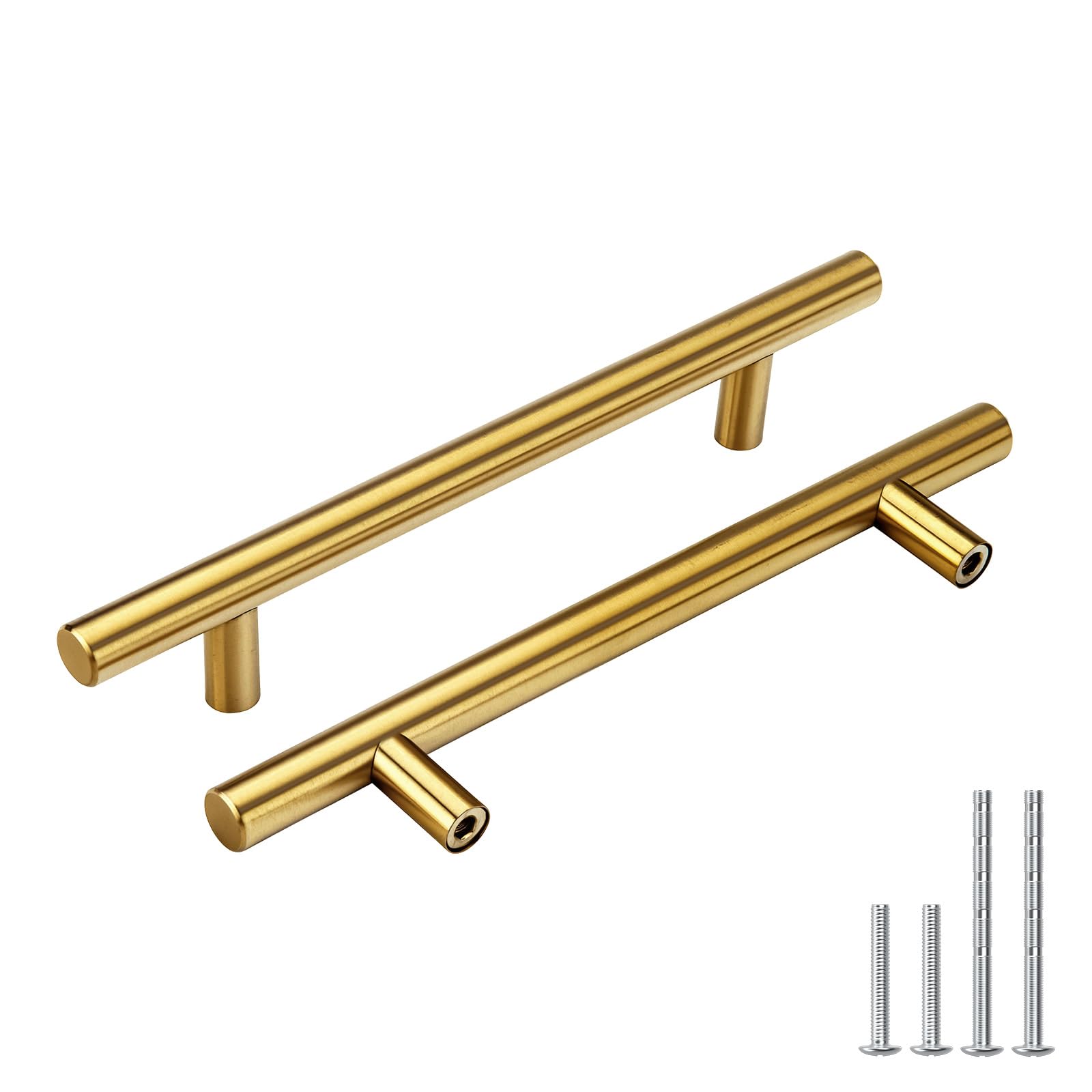 Photo 1 of goldenwarm 15 Pack Gold Cabinet Pulls - Gold Cabinet Handles 5 inch, Fade-Resistant Surface - Dresser Pulls Kitchen Hardware for Cupboard Furniture and Drawer