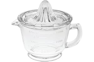 DDMMQS Graduated Glass Lemon Juicer Manual Household Large-Capacity Simple Fruit Press Compact Orange Juice Extractor