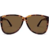 SOJOS Trendy Big Oversized Polarized Sunglasses Womens Mens, 70s 80s Large Retro Vintage Pilot Shades SJ2643