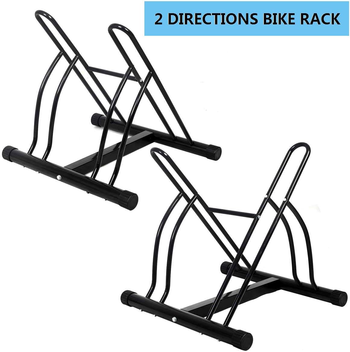 2 bike floor stand rack
