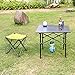 Yolafe Camping Stool, Lightweight Sturdy Portable Stool with Side Pocket,Sets Up in 1 Seconds, Folding Stool for Camping, Fishing, Hiking, Camping Stools for Adults with Carry Bag