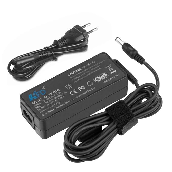 KFD Schaltnetzteil 24V 2,5A 2,7A Ladegerät für Logitech ADP-18LBB 190211-0010 190211-A030 EX, MOMO Force EVO, Strike Force 3D