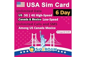 USA Prepaid SIM Card (Use T-Mobile Network)|Unlimited 5G/4G Internet Data in USA (Hawaii Included)+Unlimited Low-Speed Data i
