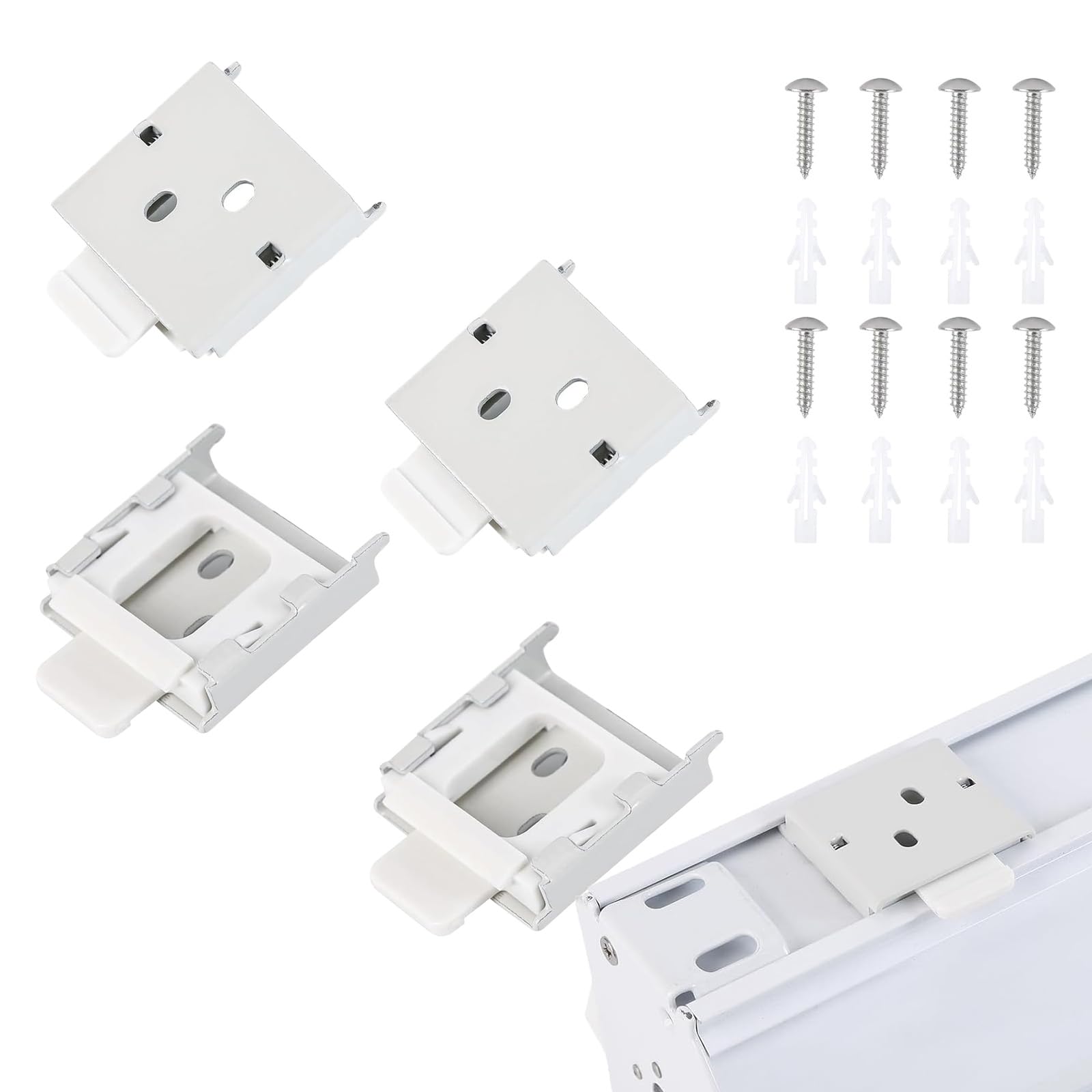 Photo 1 of YCUHEN coolaroo Replacement Parts - Outside Mounted Blinds Curtain Rod Bracket Attachment, Vertical Blinds Replacement Parts, Deer Blind Brackets & mini Blind Brackets for Blinds Replacement