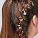 Polytree 10Pcs Women's Girl's Cute Shiny Star Hair Rings Hair Clips for Braids Plaits