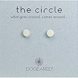 Dogeared The Circle Stud Pierced Earrings (Sterling Silver)