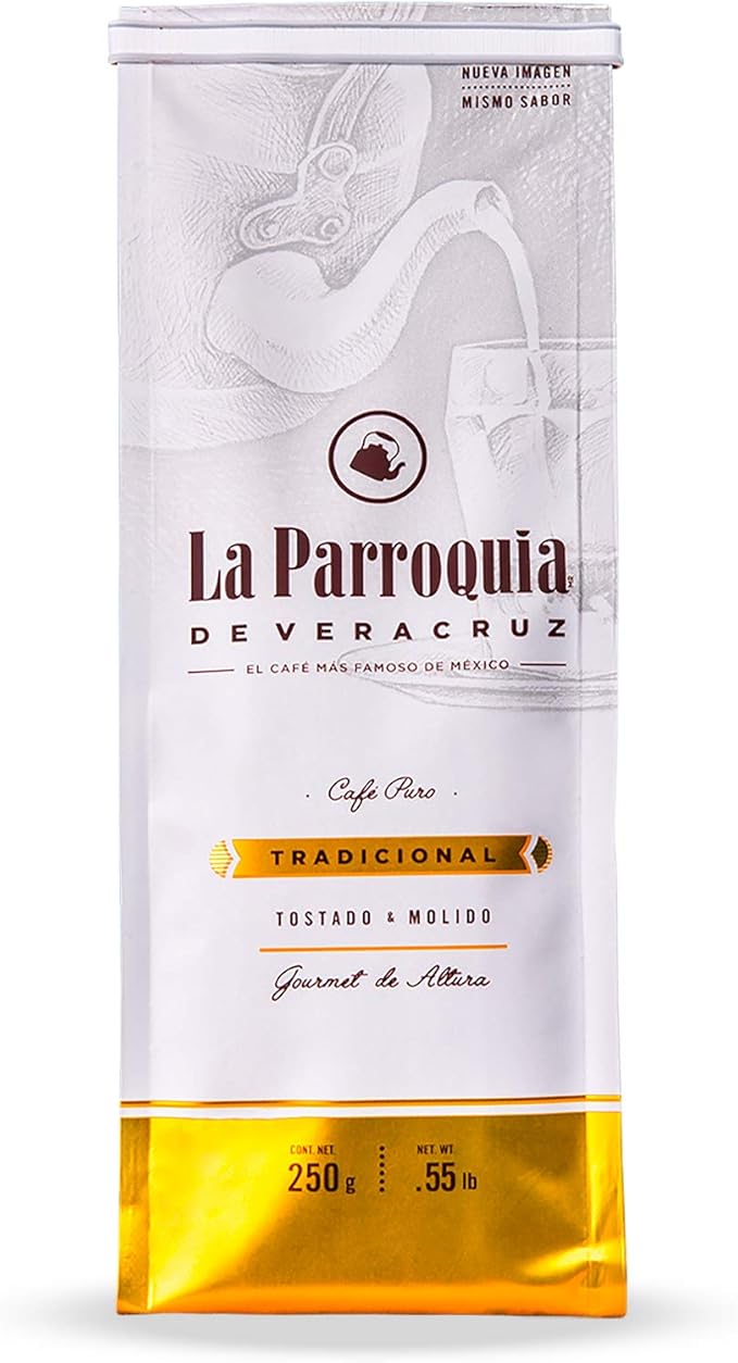 Café de La Parroquia de Veracruz Bolsa de Café Molido Puro