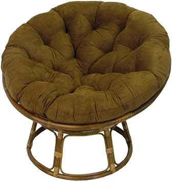 Amazon Com Brookstone Rattan Papasan Chair With Cushion Kitchen