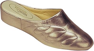 ladies leather mule slippers