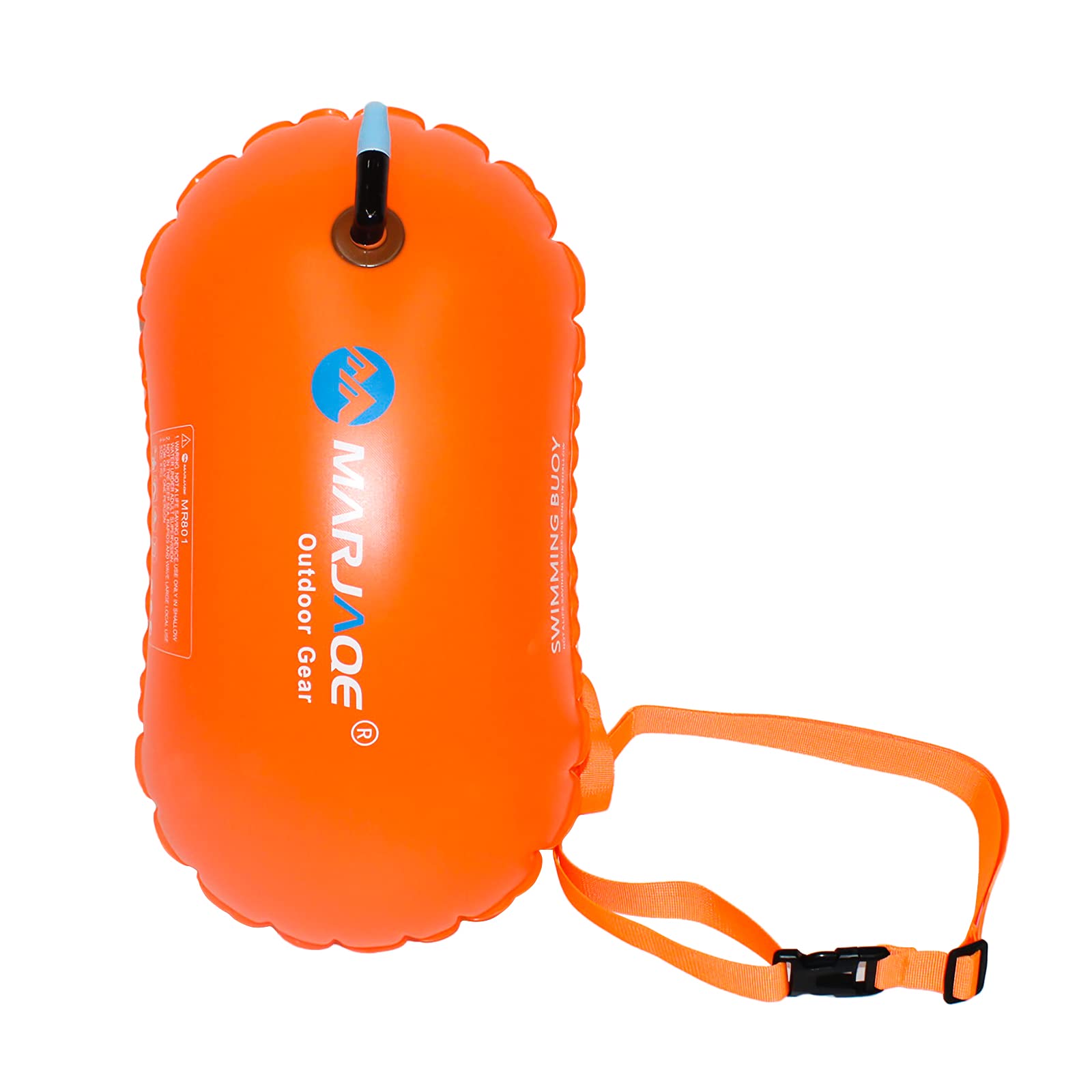 XINCHIA Open Water Swim Buoy High Visibility Outdoor Inflatable Tow Float Air Bag Thicken Safety Swim Pull Floats Bubble with Adjustable Waist Belt Swim Training Aid for Snorkeling Triathletes Racing