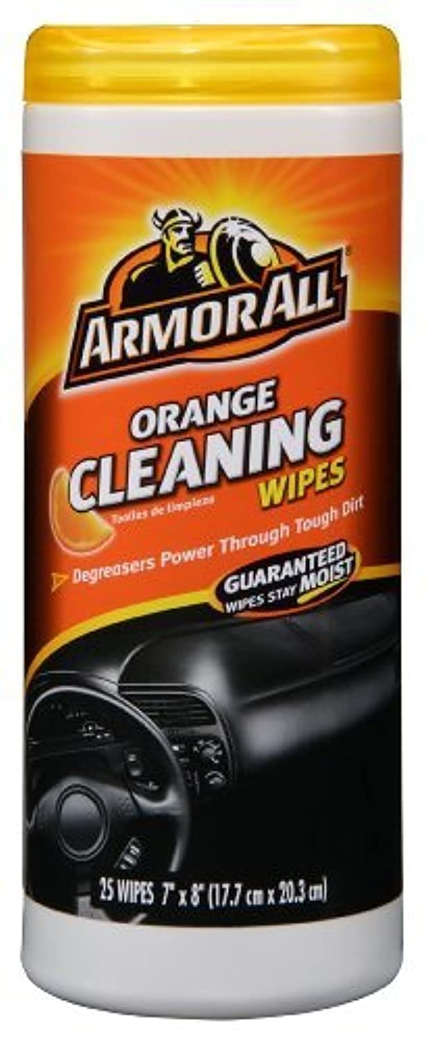 Armor All Orange Leather/Rubber/Vinyl Air Freshening Protectant 25 wipes Tub 1 pk