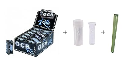 OCB Rolls 24er Pack + Glas Tip + Joint-Hülle