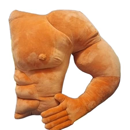 Bulary Boyfriend Arm Muscle Shaped Plüsch Kissen Halten Kissen Mann Umarmung Körper Warm Braun Bett Schlafkissen Rückenkissen