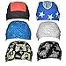 Cotton Bandanas / Dew Rag / Skull Cap / Cycling Cap /Beanie /Adjustable Hat/Head Scarf /Chemo Caps / Fits under Helmets. Perfect for Running, Motorcycling,Biking, Football,Pack of 6, SD5, One Size