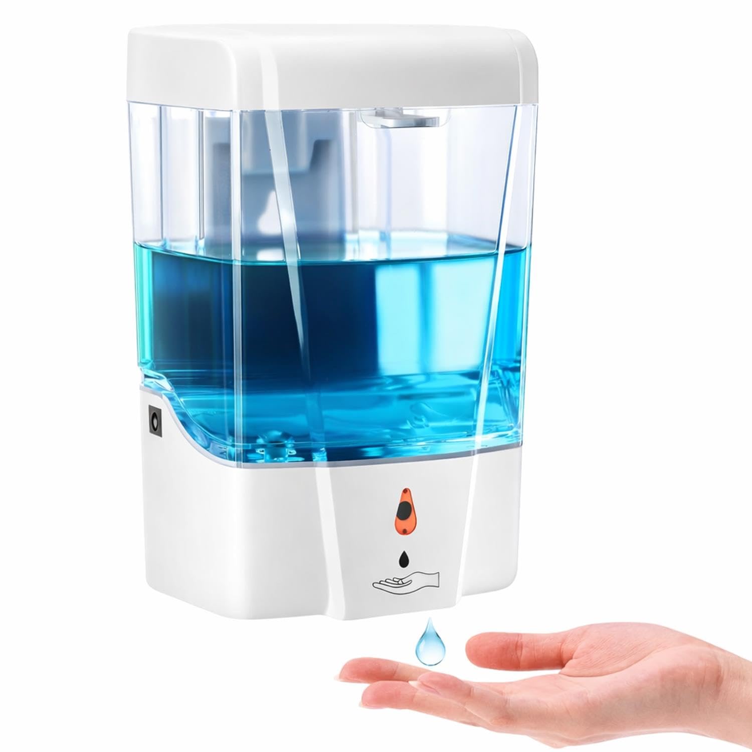 Gelcave Wall Mount Automatic Gel Dispenser for Hand Sanitiser - 700ml Capacity for Sanitising Gel with a Secure Locked Housing: 600 Uses per Refill