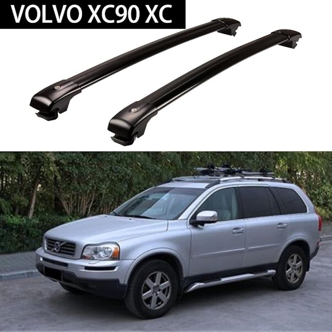 KPGDG Aluminium Roof Racks Crossbar Baggage Luggage Racks for Volvo XC90 XC 2003