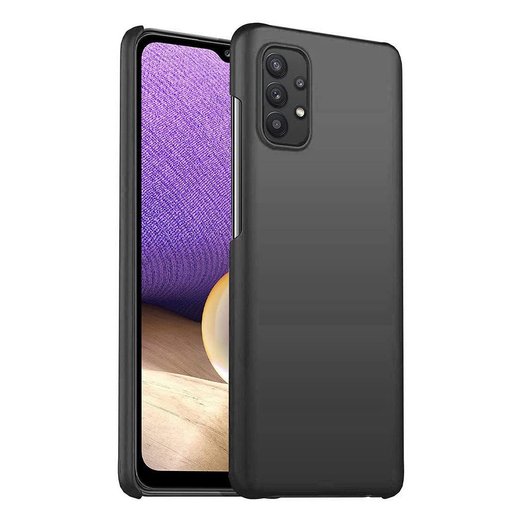 GAPlus Samsung Galaxy A32 5G 6.5" Case - Galaxy A32 5G Ultra Slim Thin Armour Hard Case - Matte Rubberized Cover For Samsung Galaxy A32 5G (Black)