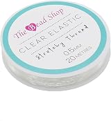 The Bead Shop Clear Elastic Bracelet String 0.5mm 20m Transparent view 8