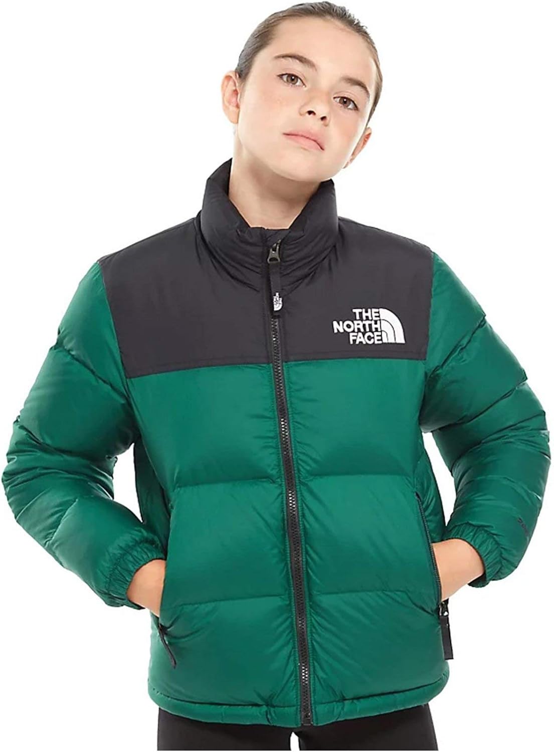 north face green puffer jacket